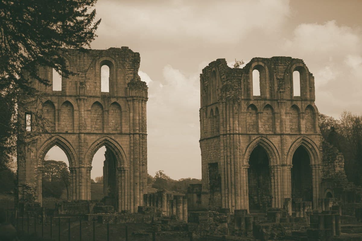 The ruins of Roche Abbey near Rotherham